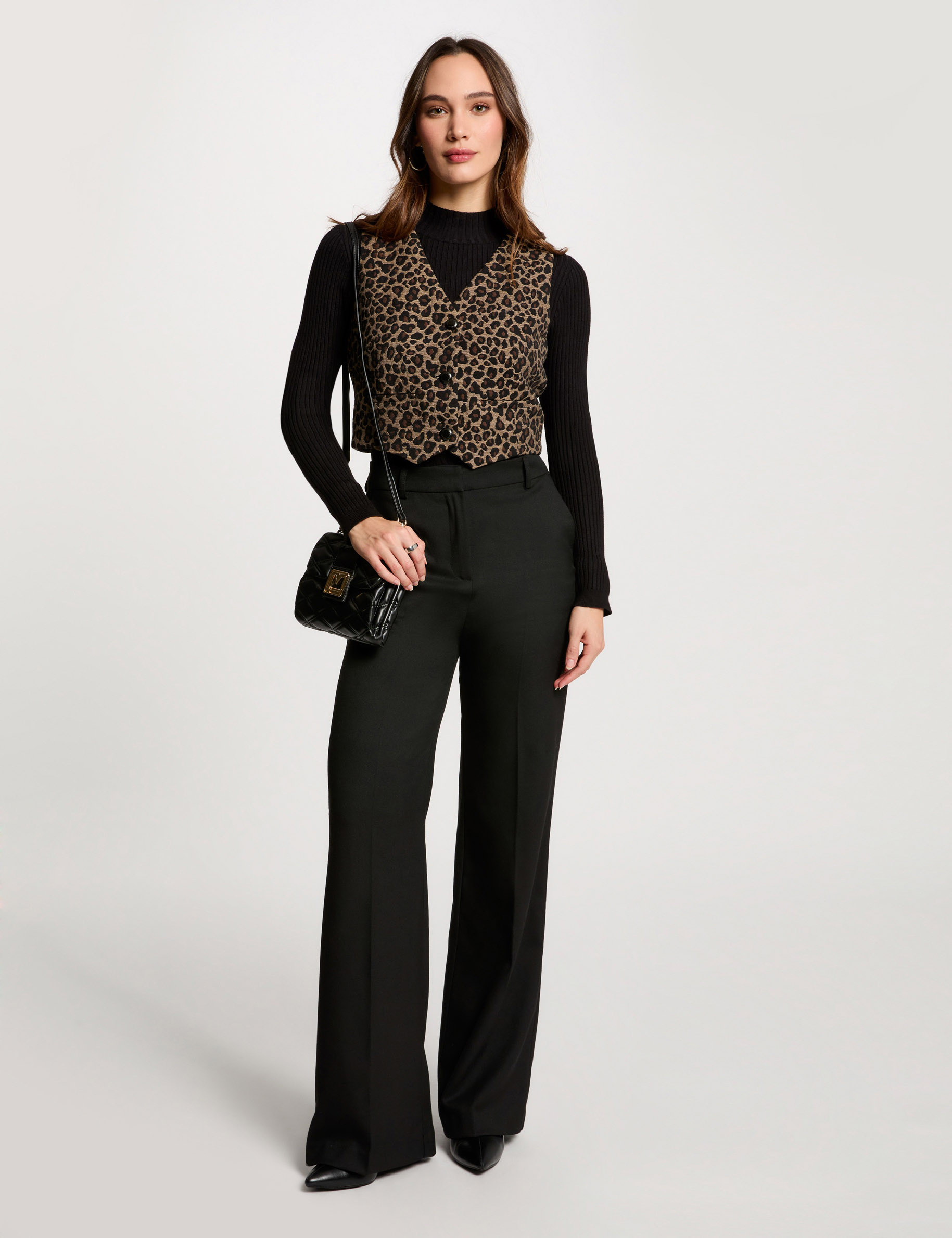veston sans manches imprime multicolore femme Veston sans manches imprimé multicolore femme