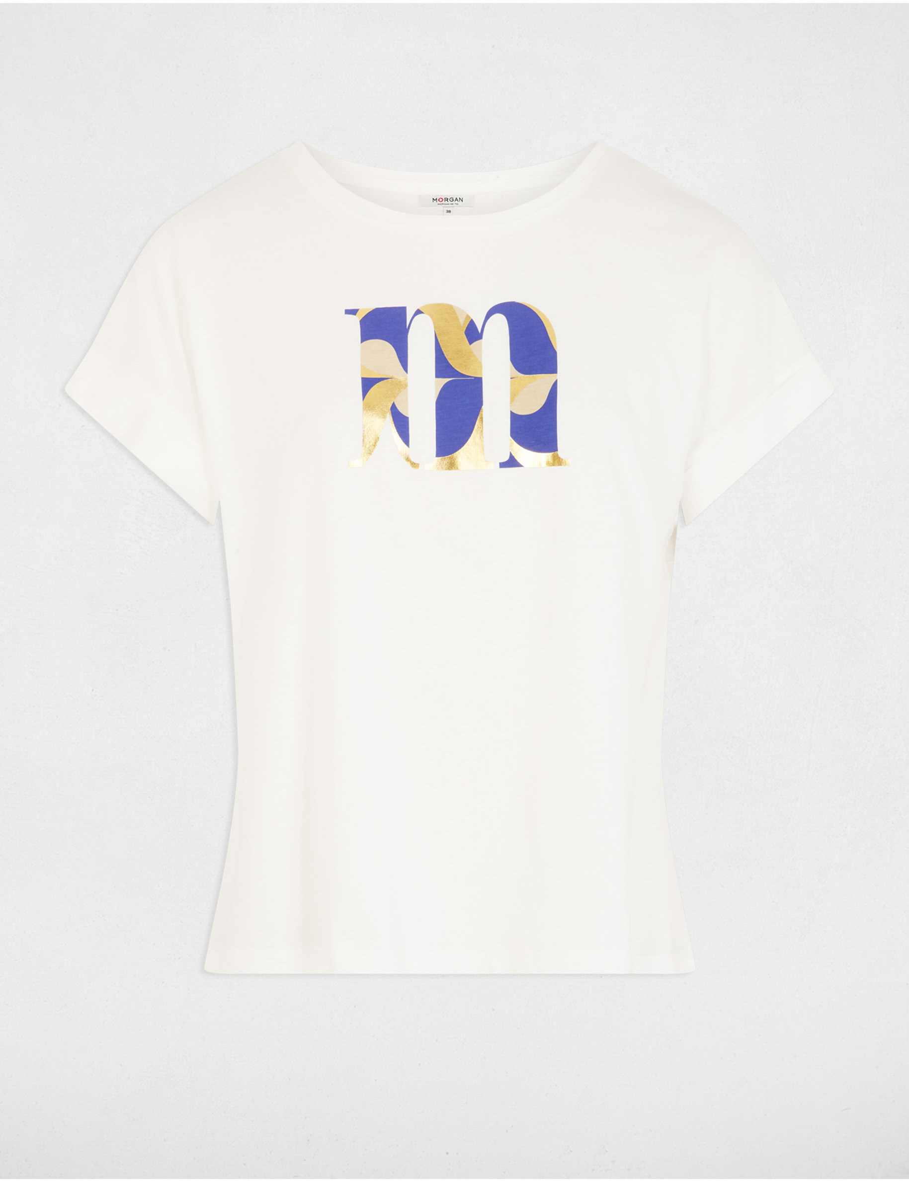 t shirt a inscription blanc femme T-shirt à inscription blanc femme