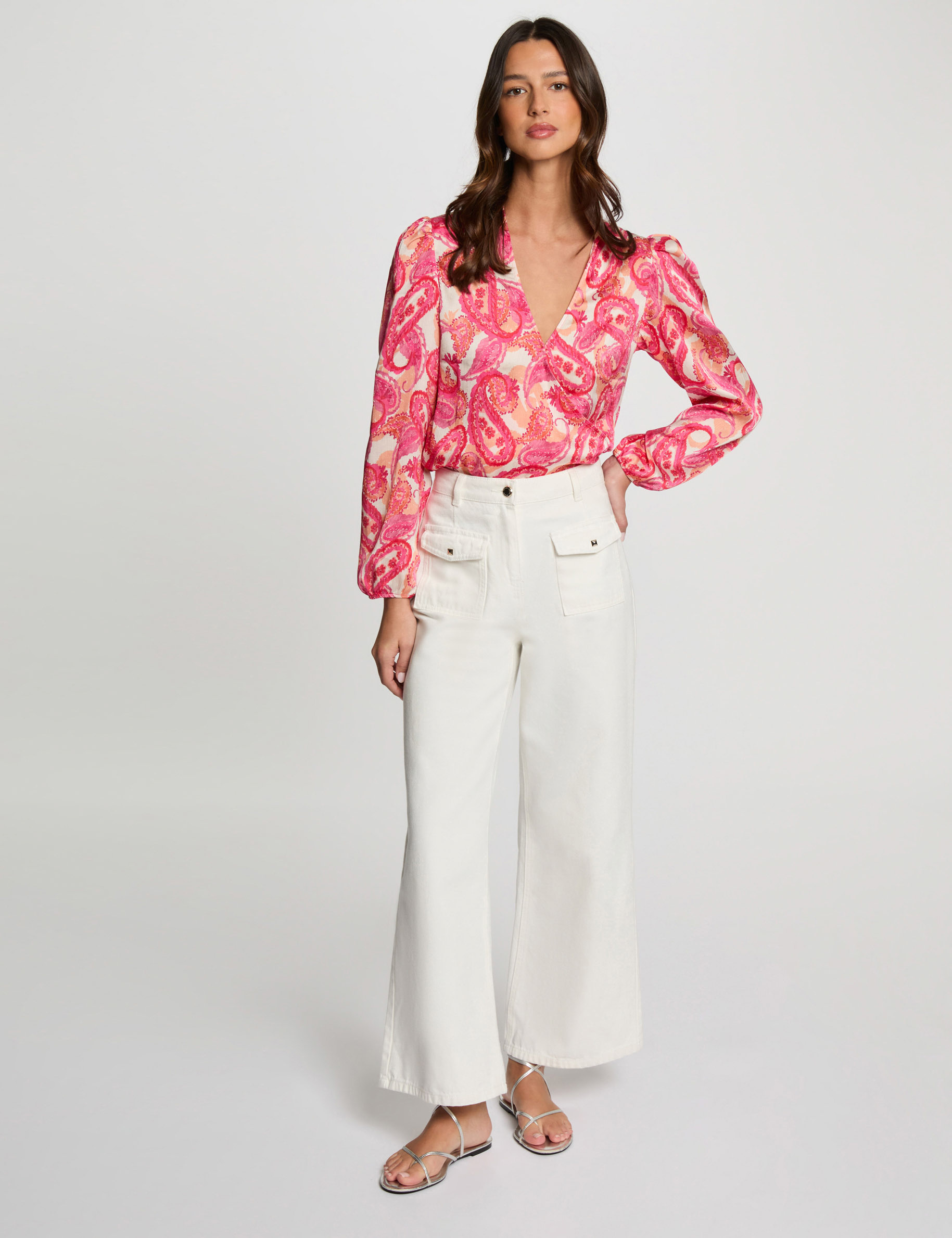 blouse manches longues multicolore femme Blouse manches longues multicolore femme