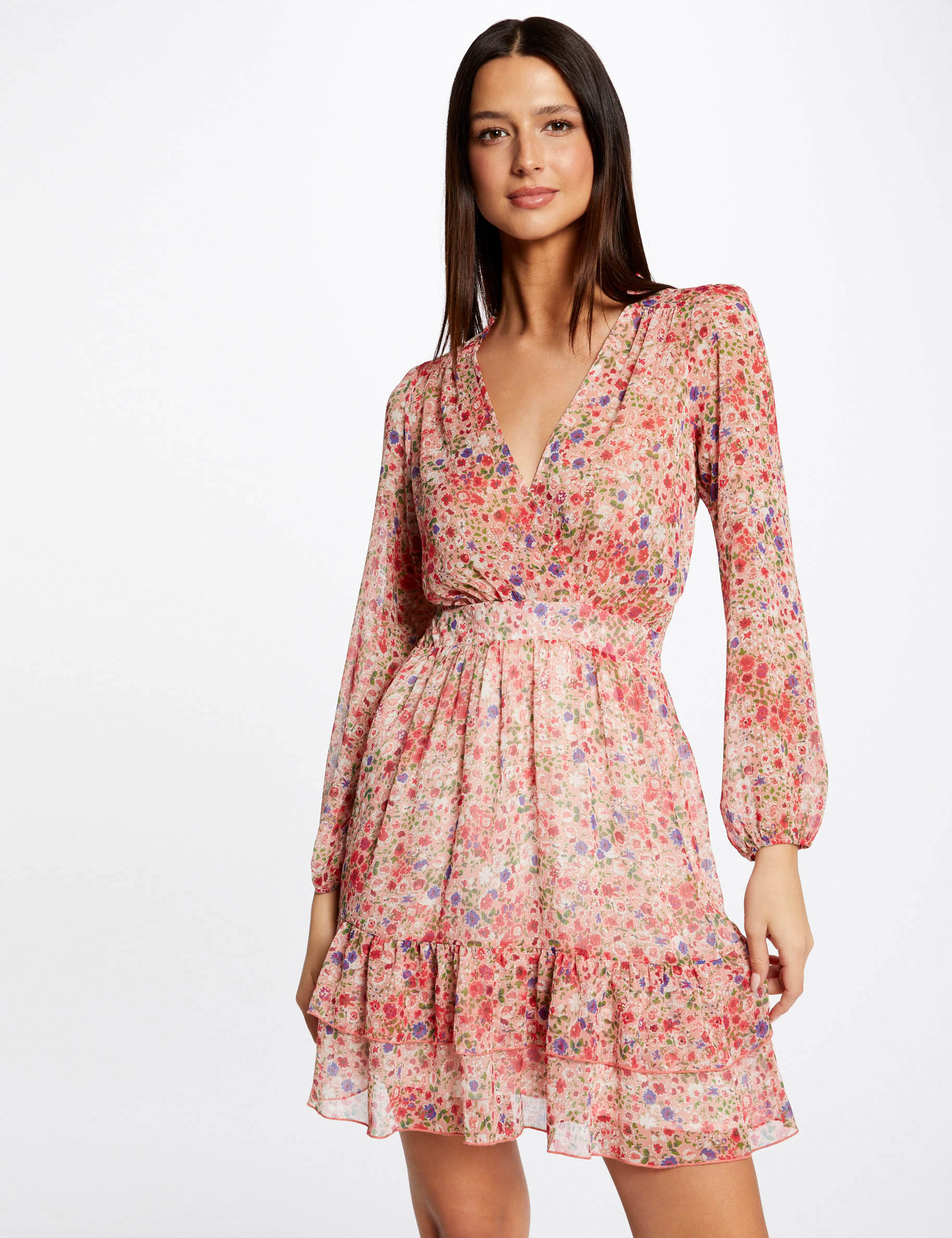 Robe évasée imprimé floral multico femme Robe évasée imprimé floral multico femme