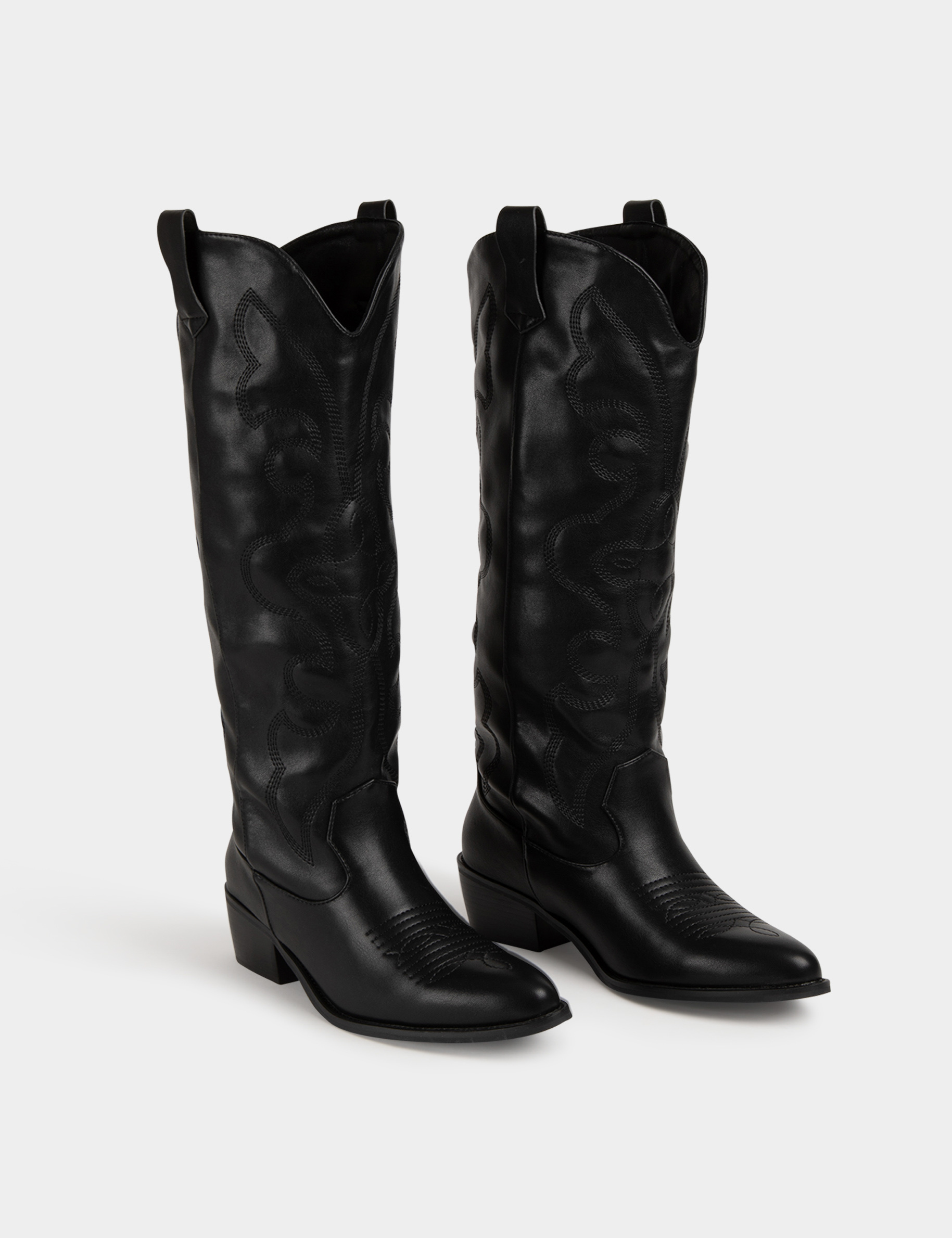 Bottes talon cowboy avec flammes - Femme