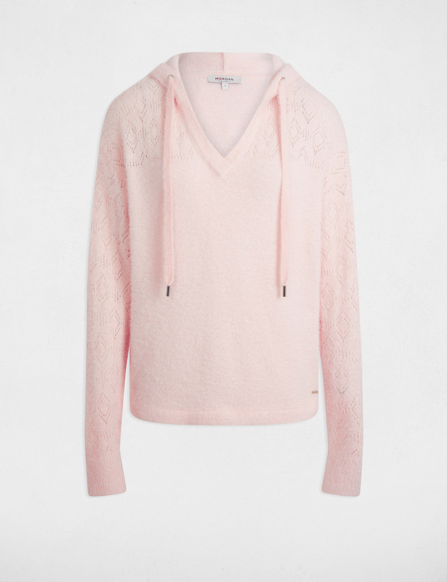 Pull à Capuche Rouge L.F. Markey Femme Taille 16 – Coton, Poches Devant