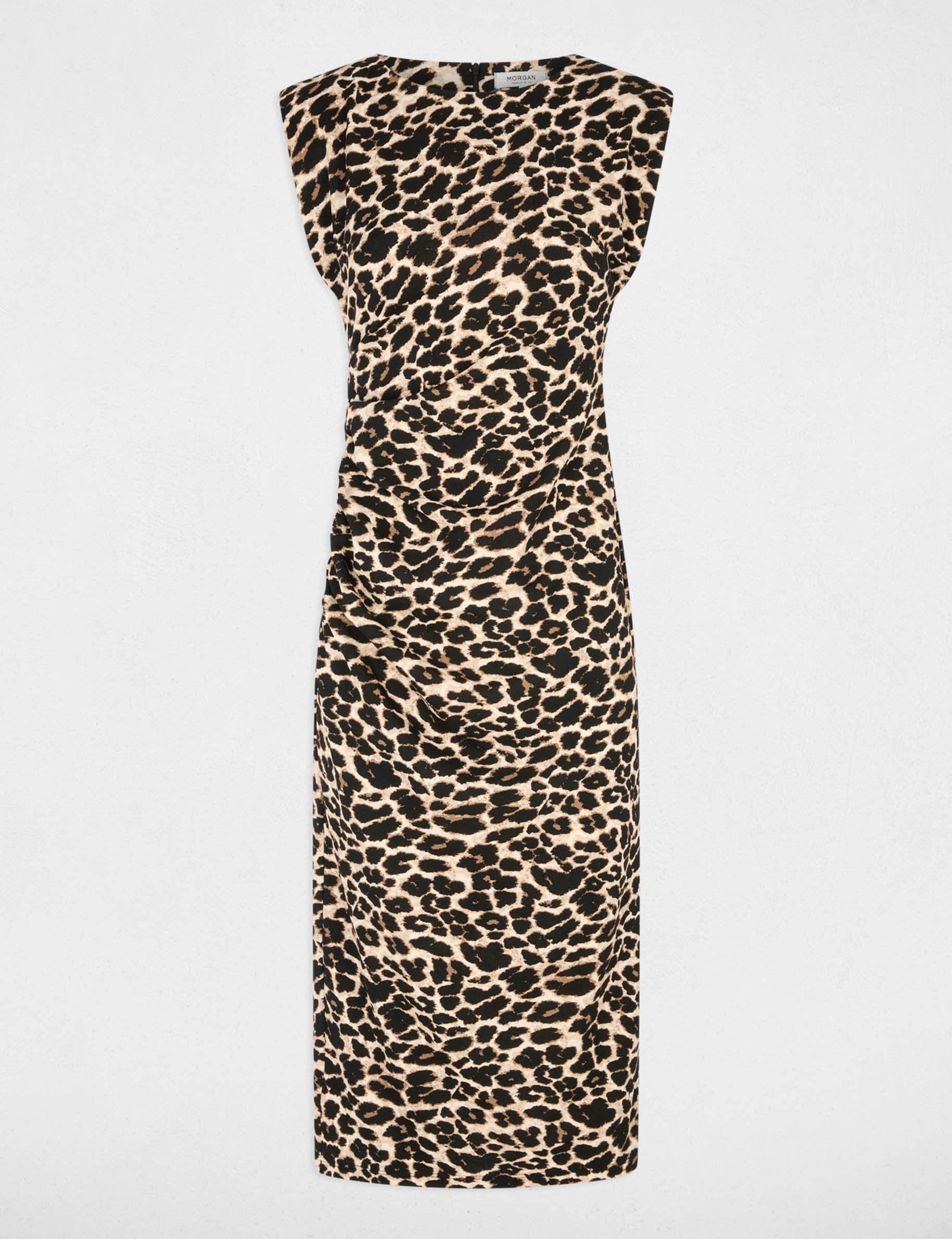 Robe maille sans manches multicolore femme