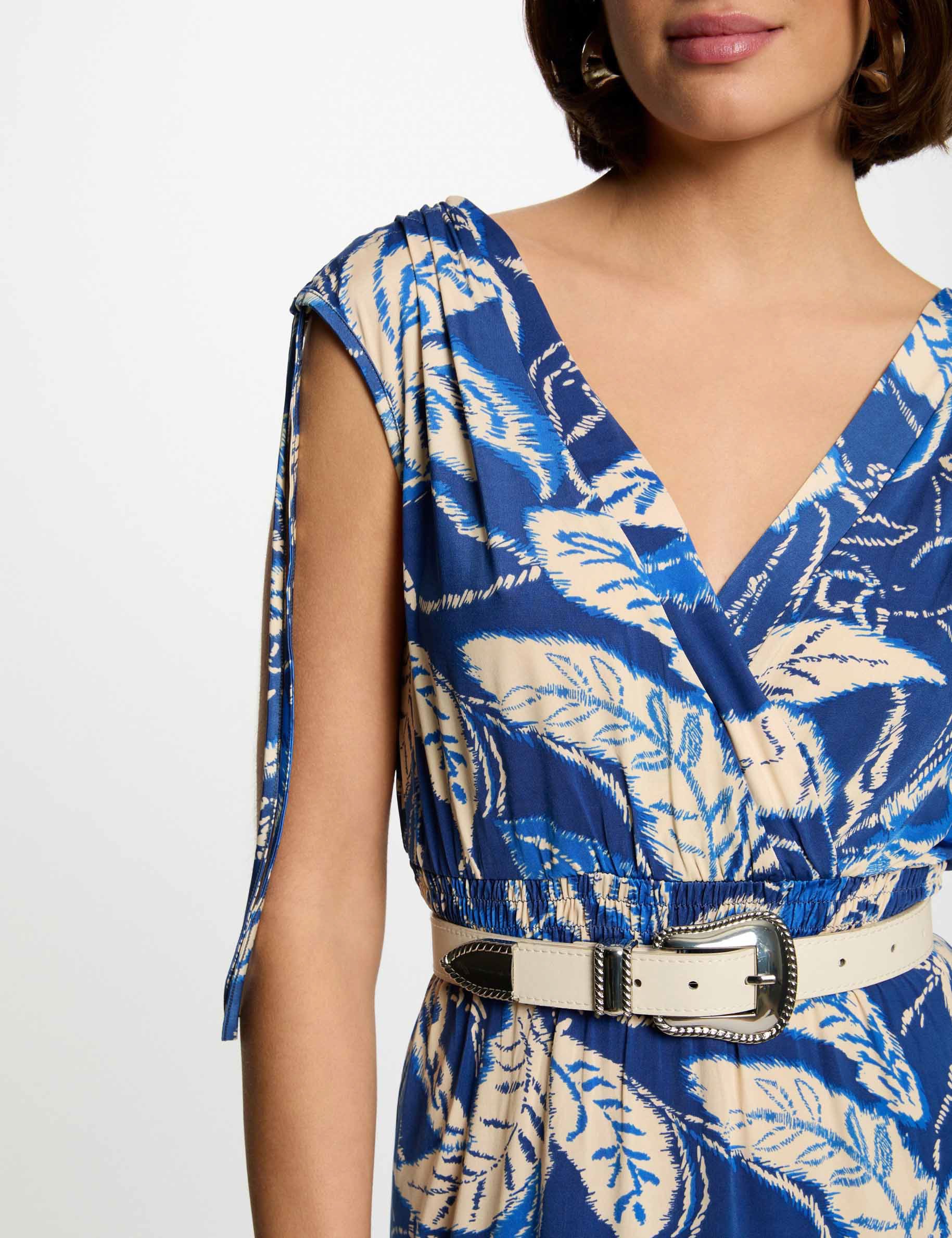 robe longue droite imprimee multicolore femme Robe longue droite imprimée multicolore femme
