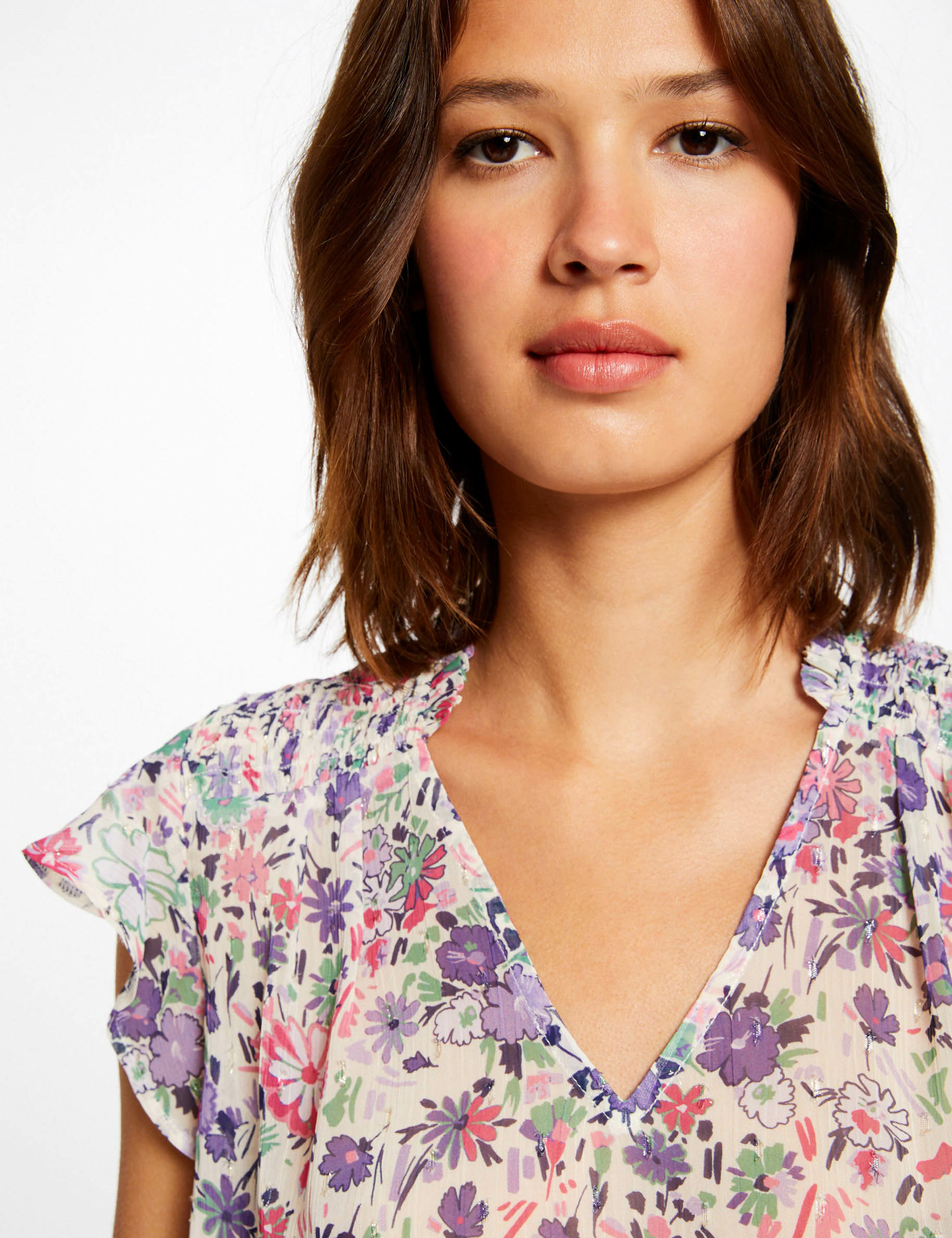 Blouse sans manches imprimé floral multico femme Blouse sans manches imprimé floral multico femme