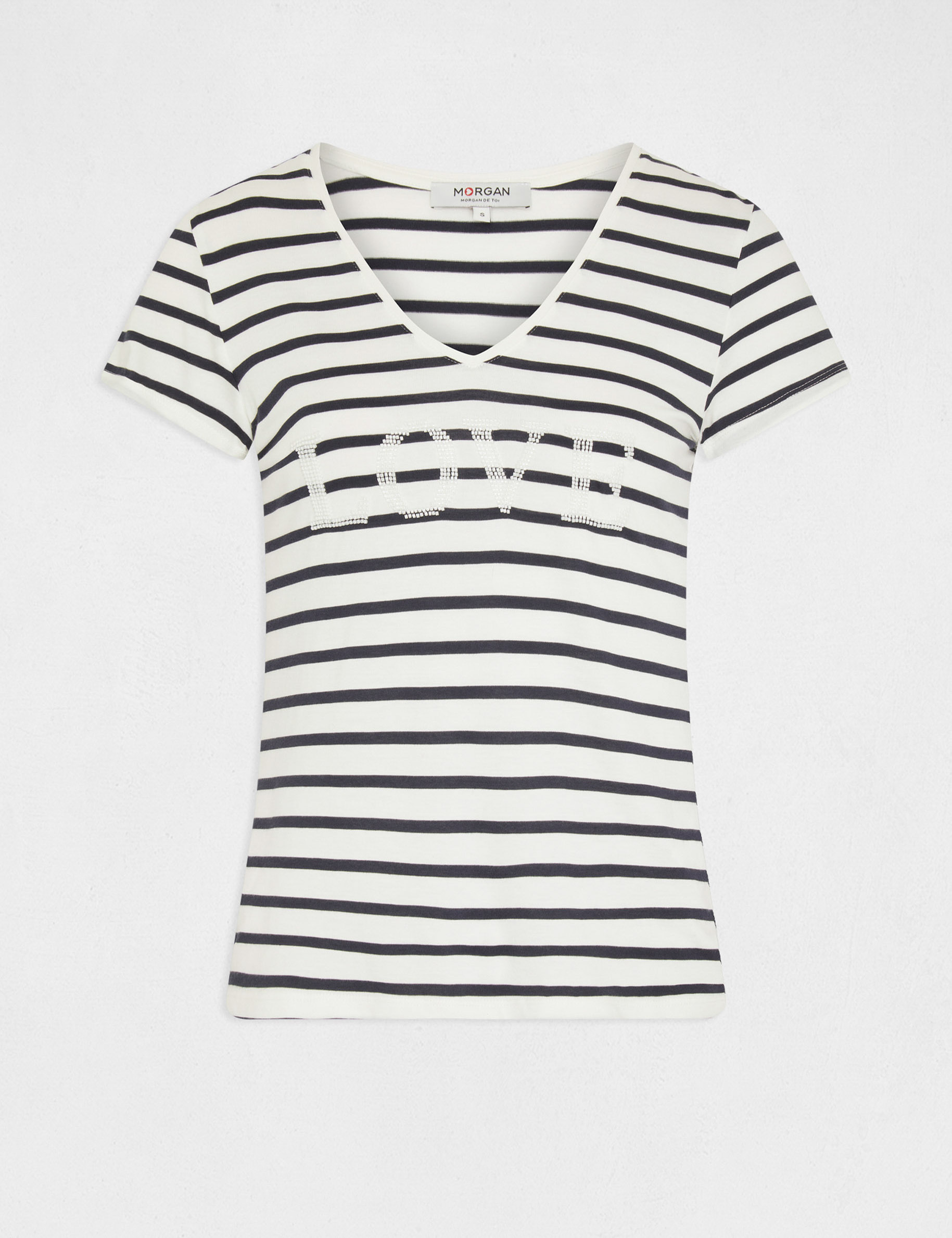 t shirt manches courtes a rayures marine femme T-shirt manches courtes à rayures marine femme