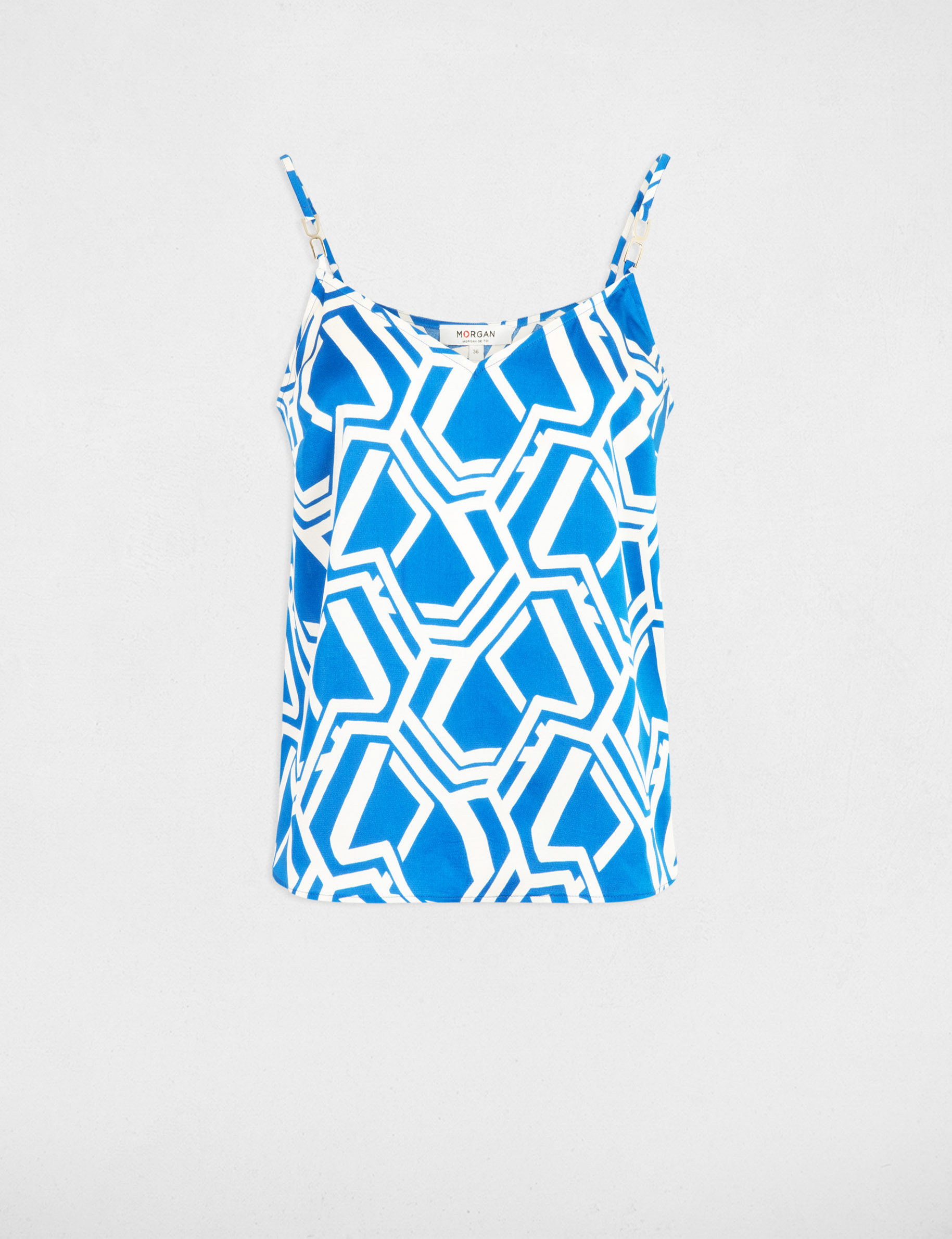 blouse imprime geometrique multico femme Blouse imprimé géométrique multico femme