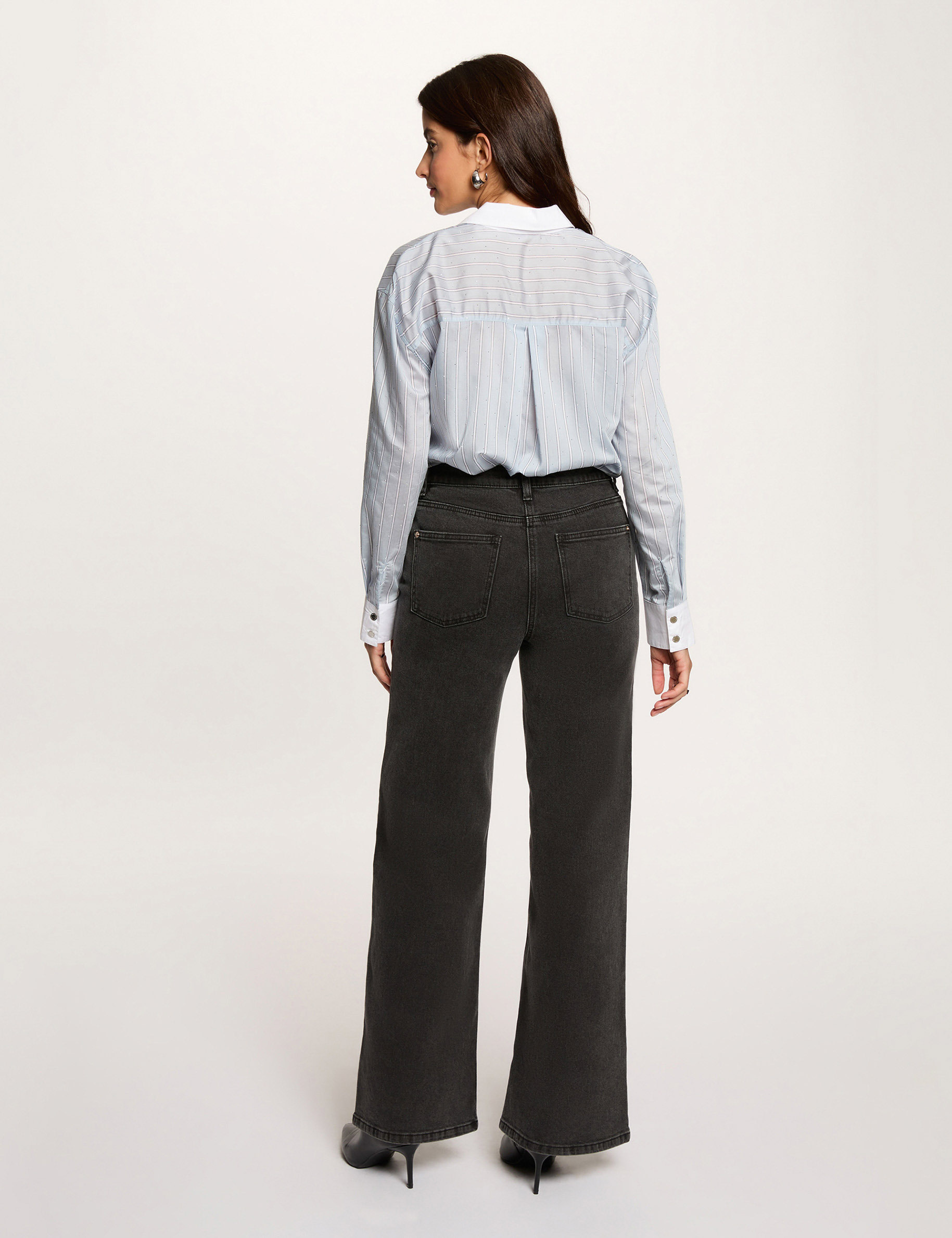 Chemise oversize ray&eacute;e multicolore femme