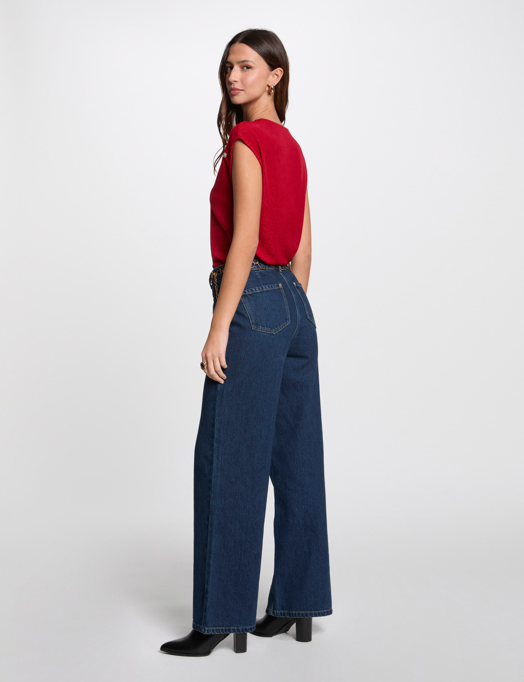 t shirt manches courtes rouge femme T-shirt manches courtes rouge femme