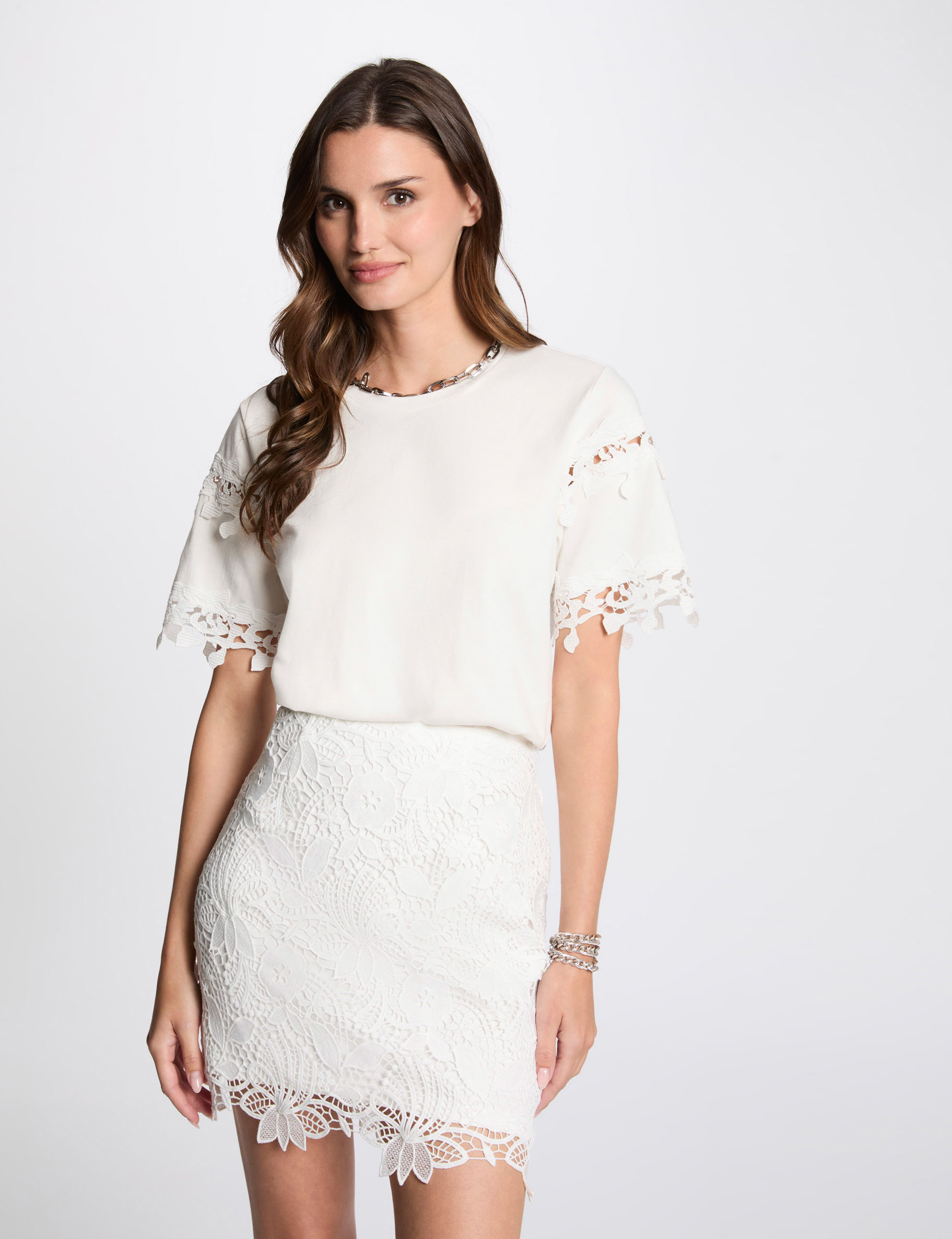 jupe courte dentelle blanc femme Jupe courte dentelle blanc femme