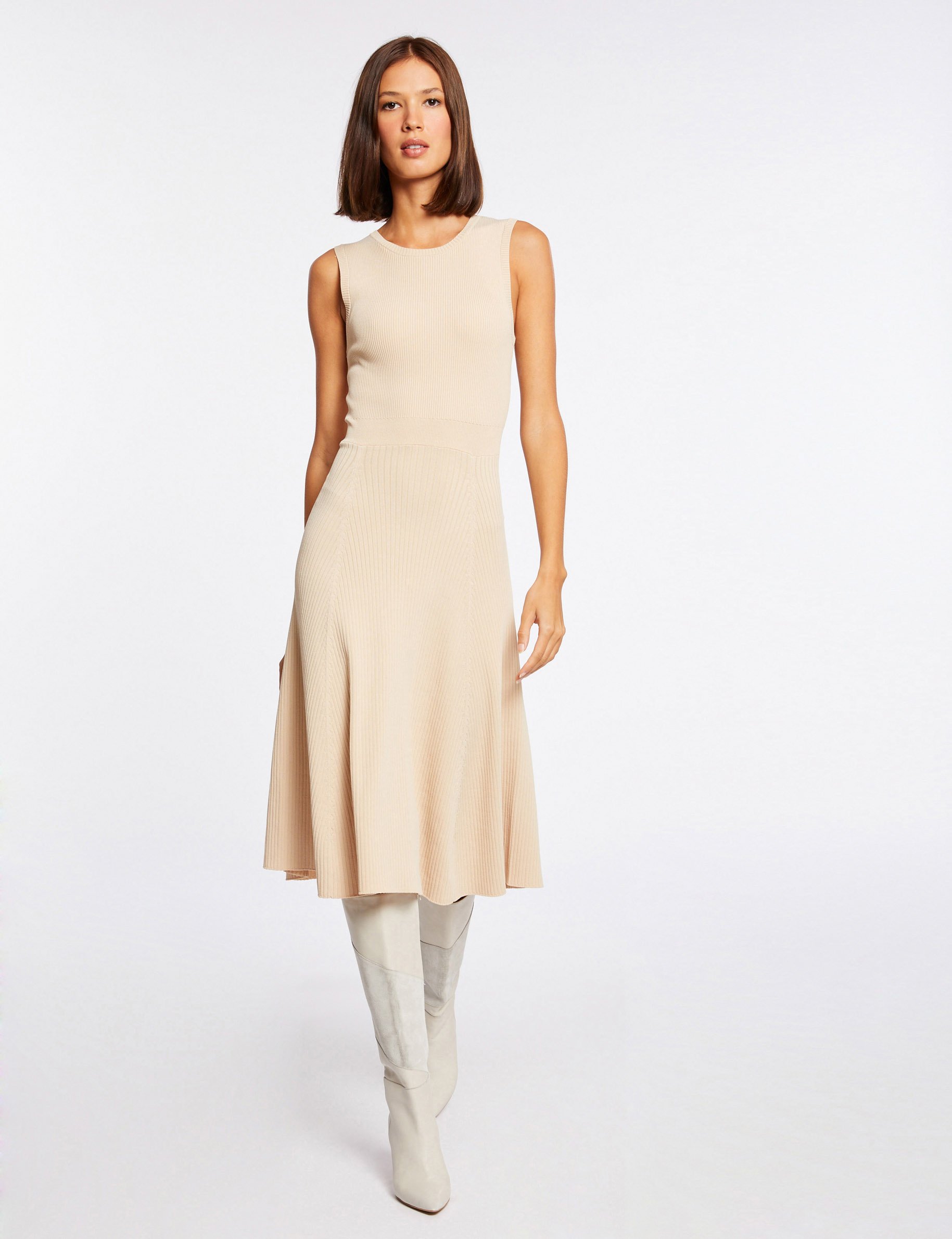 Robe Pull Magasin Morgan Robe Robe Pull Ajustée Manches Courtes