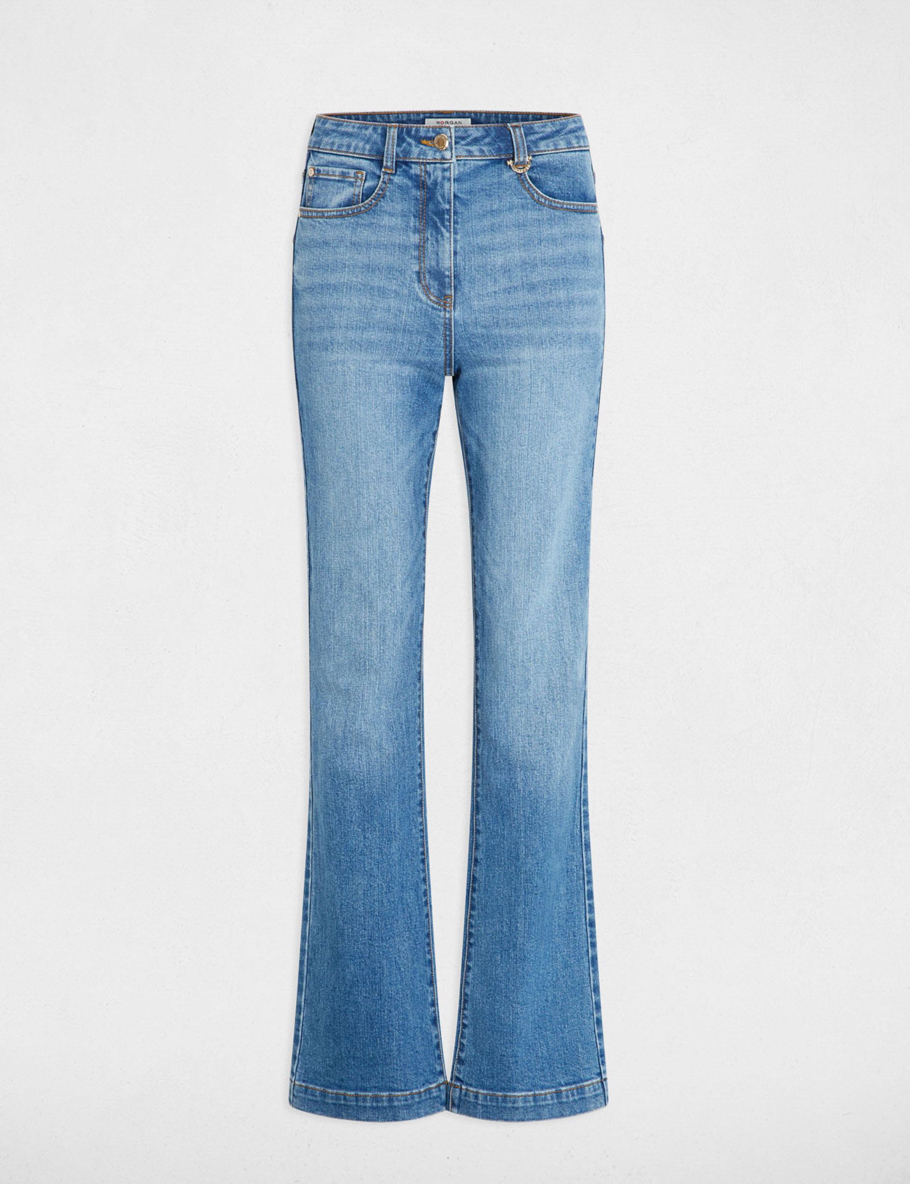 Jean bootcut denim stone femme