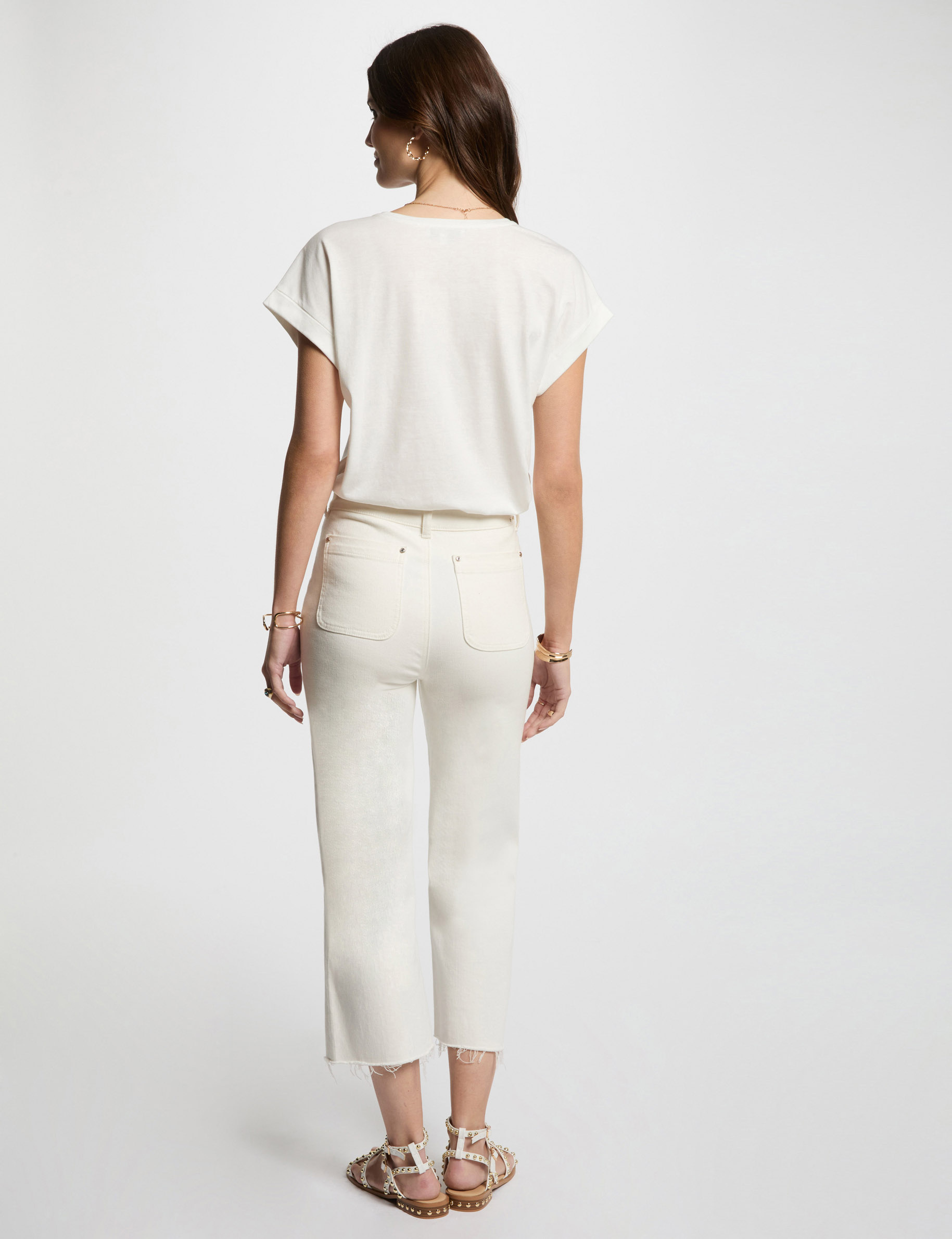 t shirt a inscription blanc femme T-shirt à inscription blanc femme