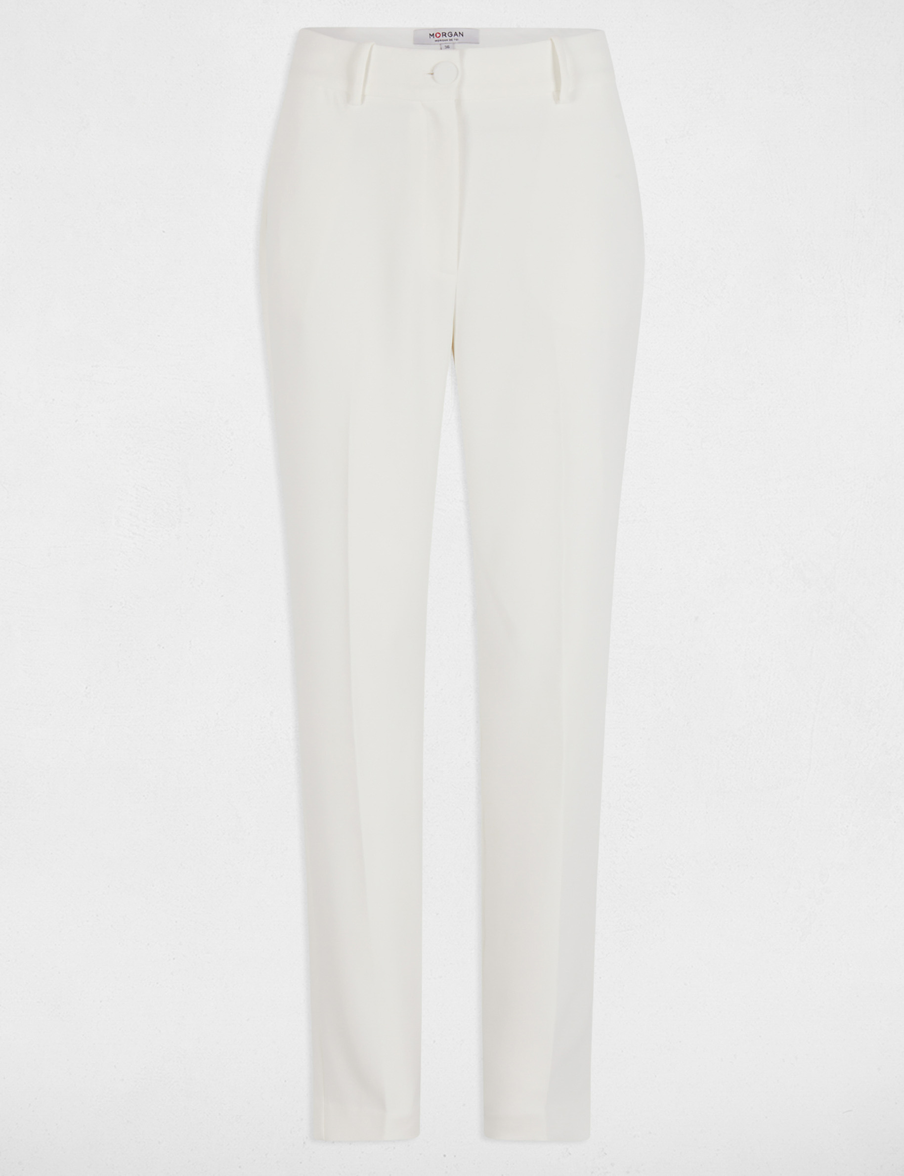 pantalon fluide a pinces blanc femme Pantalon fluide à pinces blanc femme