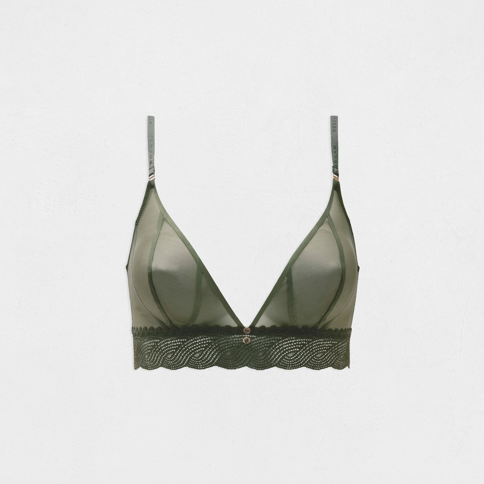 soutien gorge souple vert kaki femme Soutien-gorge souple vert kaki femme