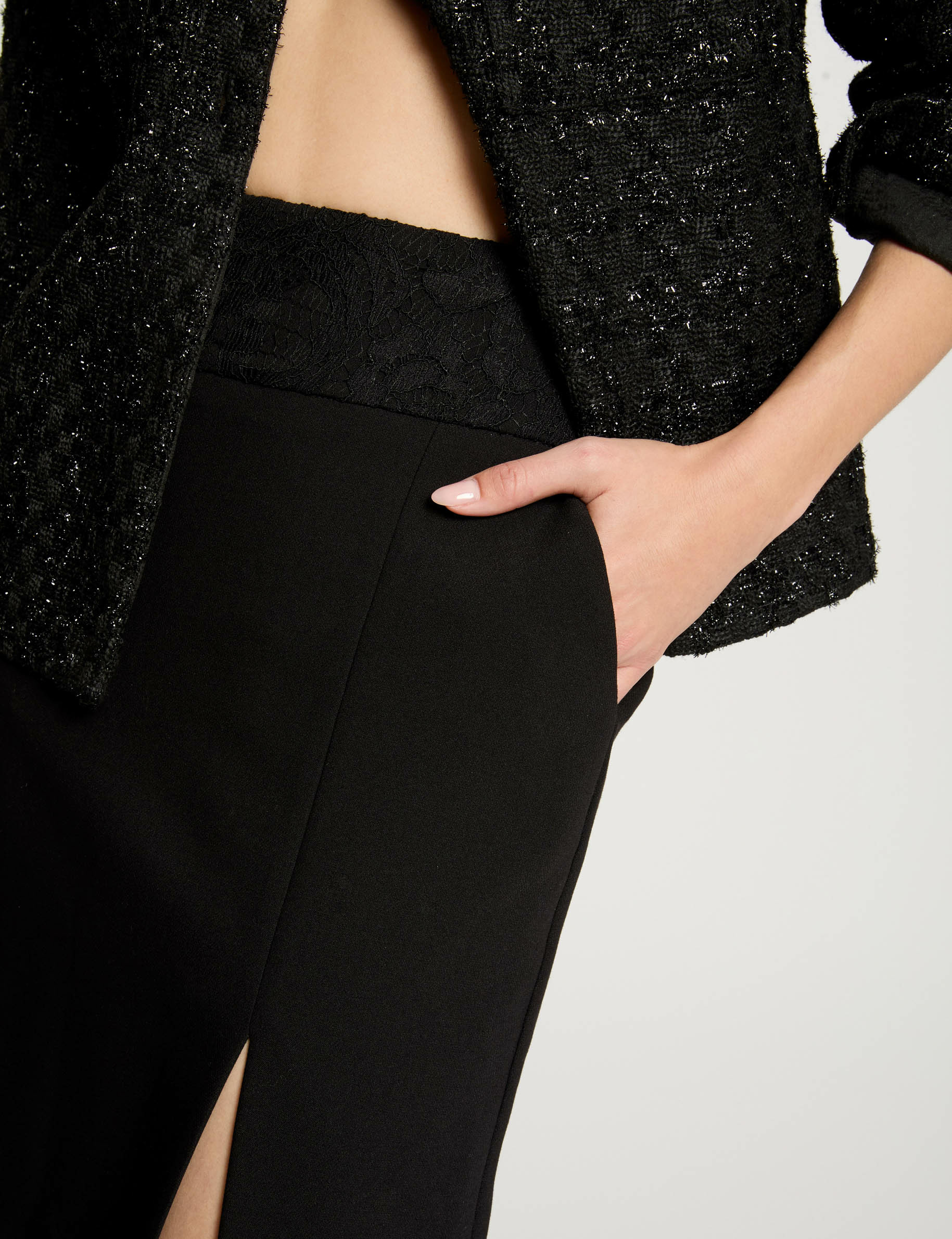 Jupe Crayon Noire Hobbs Taille 10 Avec Boucle - Femme, Tenue Bureau Décontractée