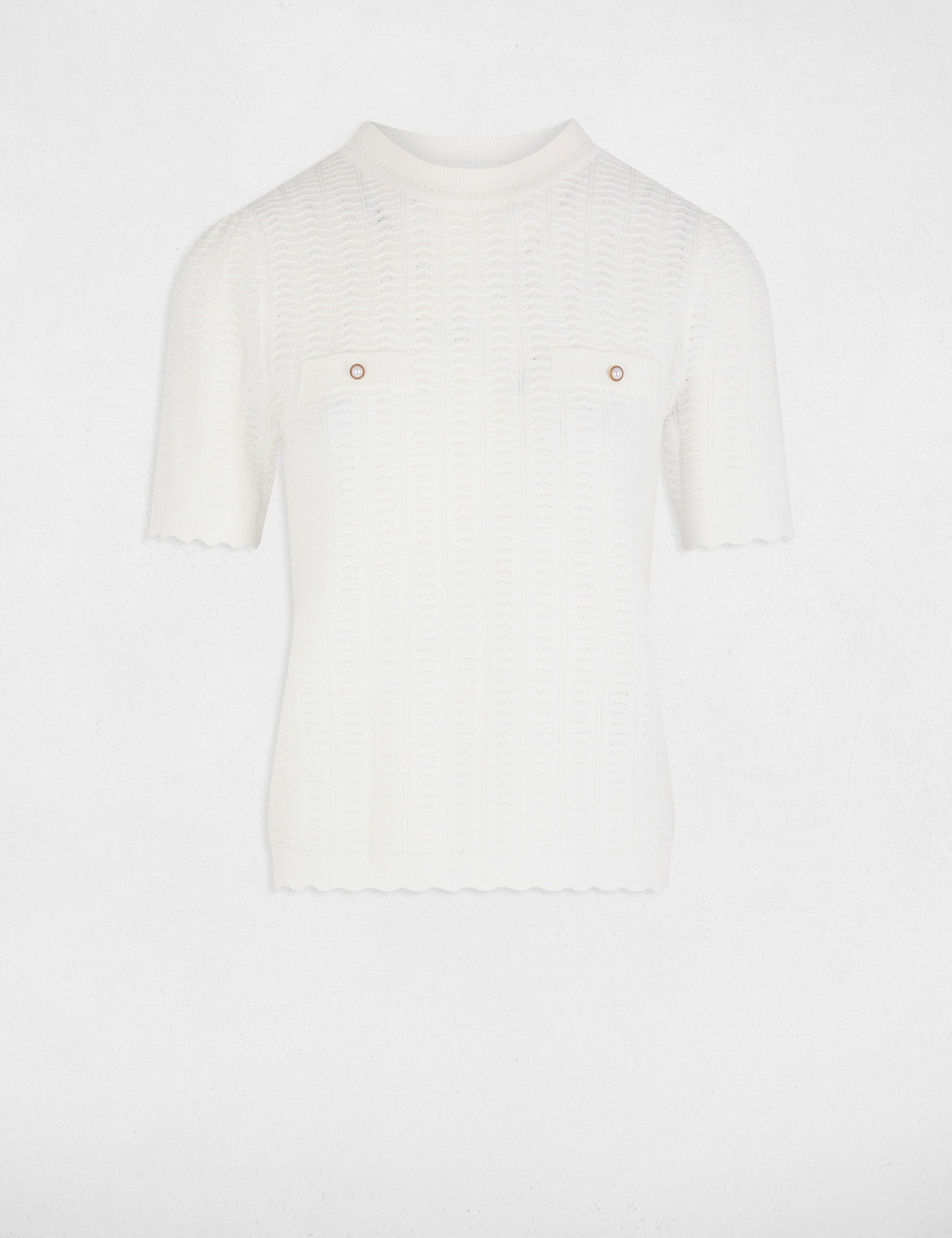 pull manches courtes blanc femme Pull manches courtes blanc femme