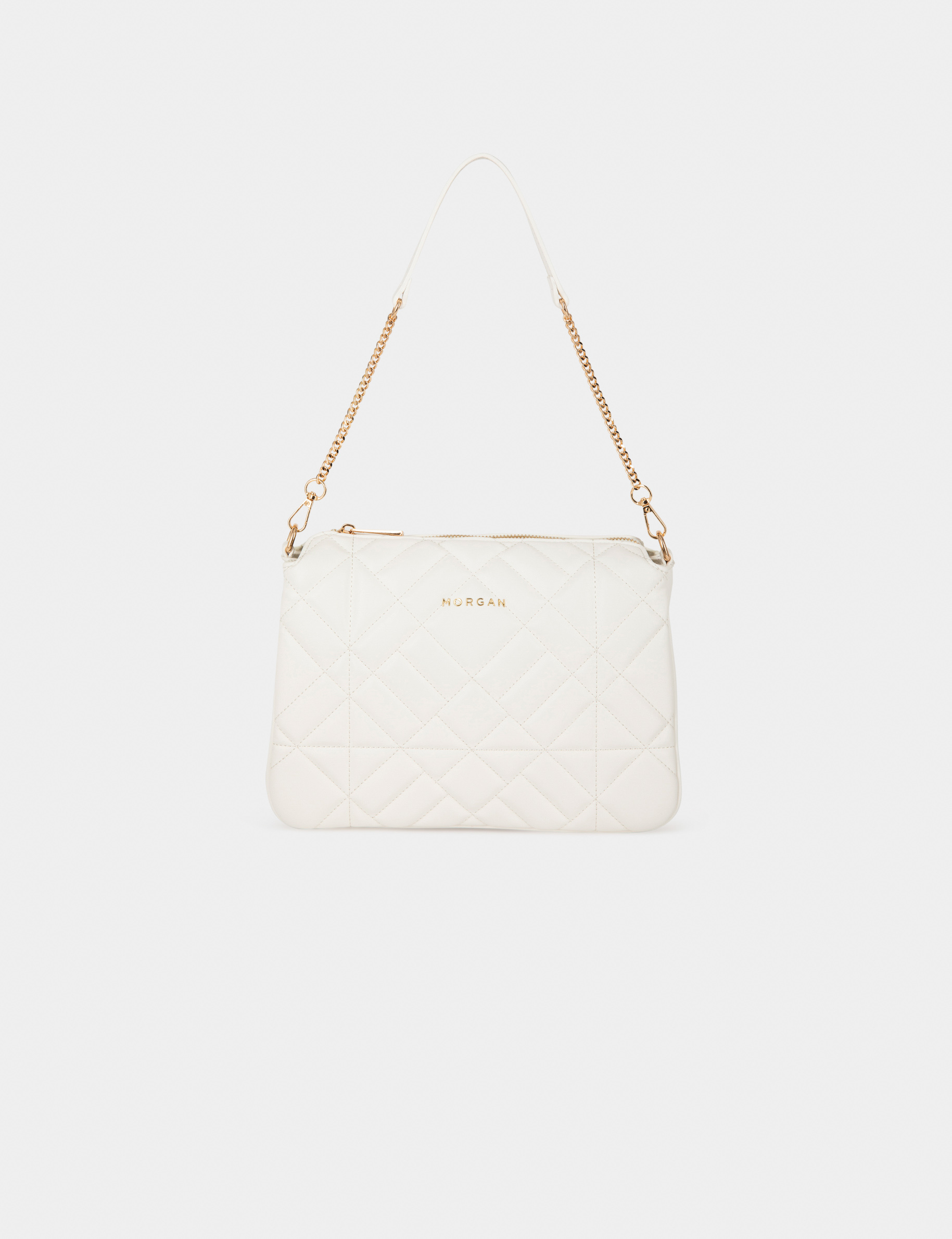 Image of Sac matelassé pour porté-épaule blanc femme