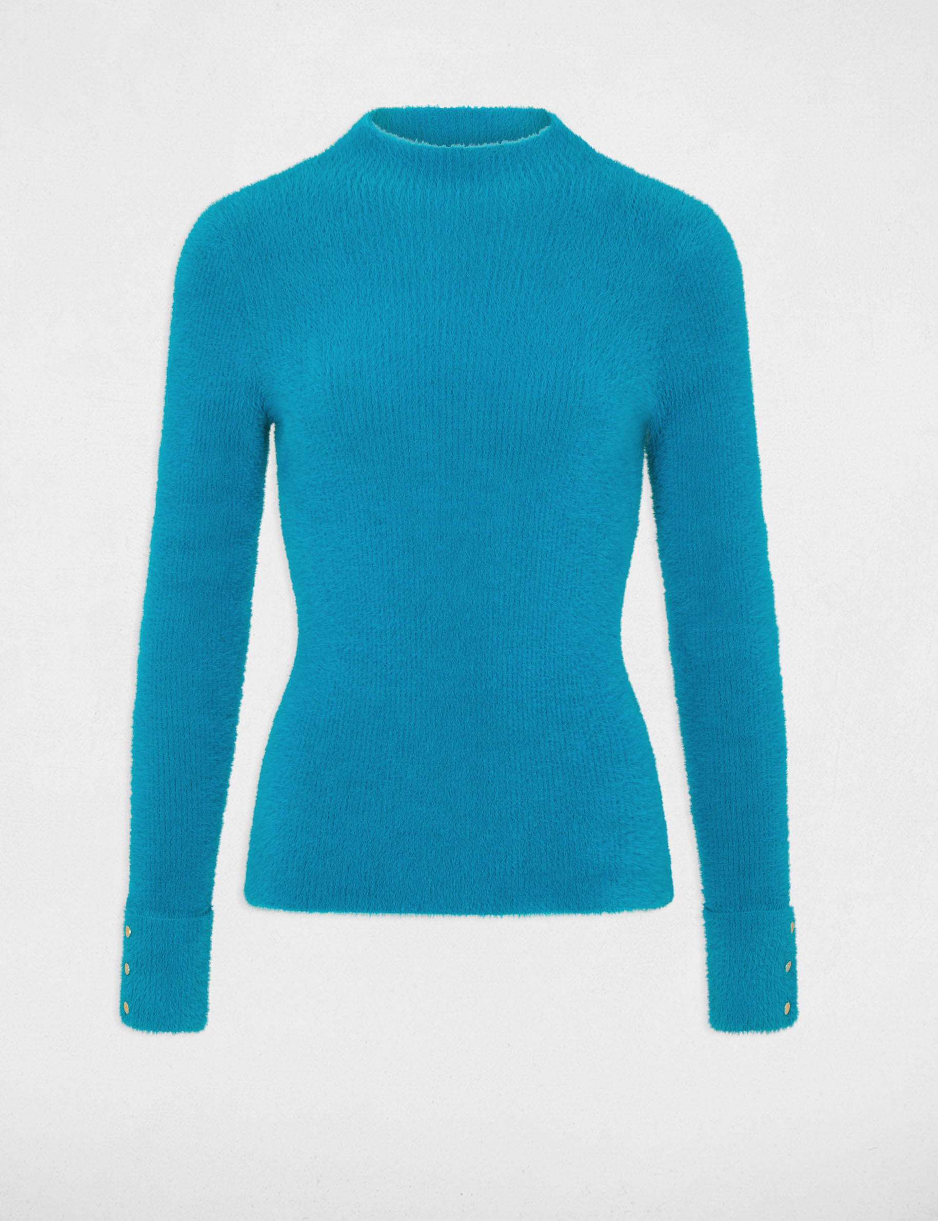 Pull élégant Manches Longues - Motif Multicolore Noir, Bleu, Violet, Vert, Rouge - Taille XL - Occasion Très Bon état