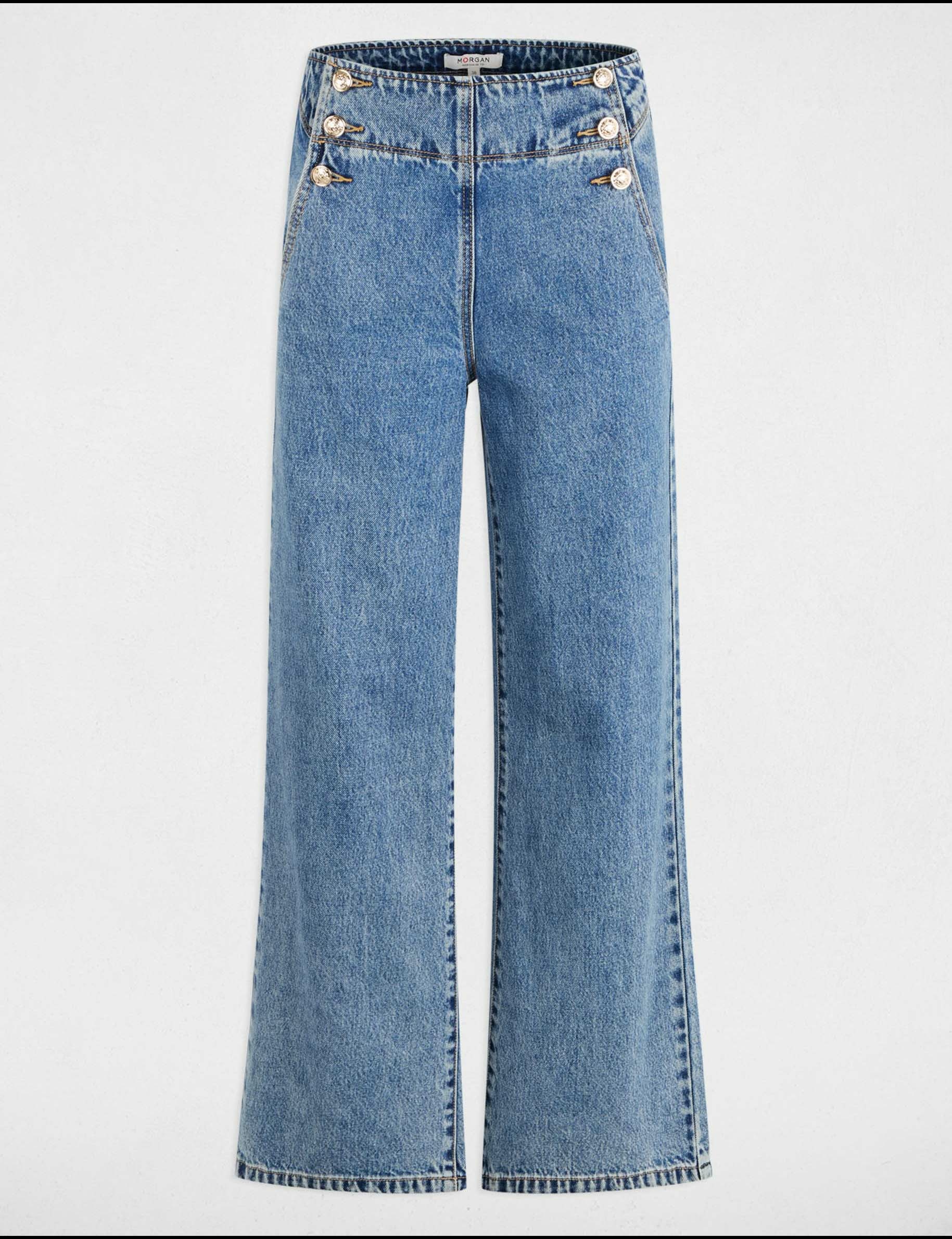jeans bootcut taille haute denim double stone femme Jeans bootcut taille haute denim double stone femme