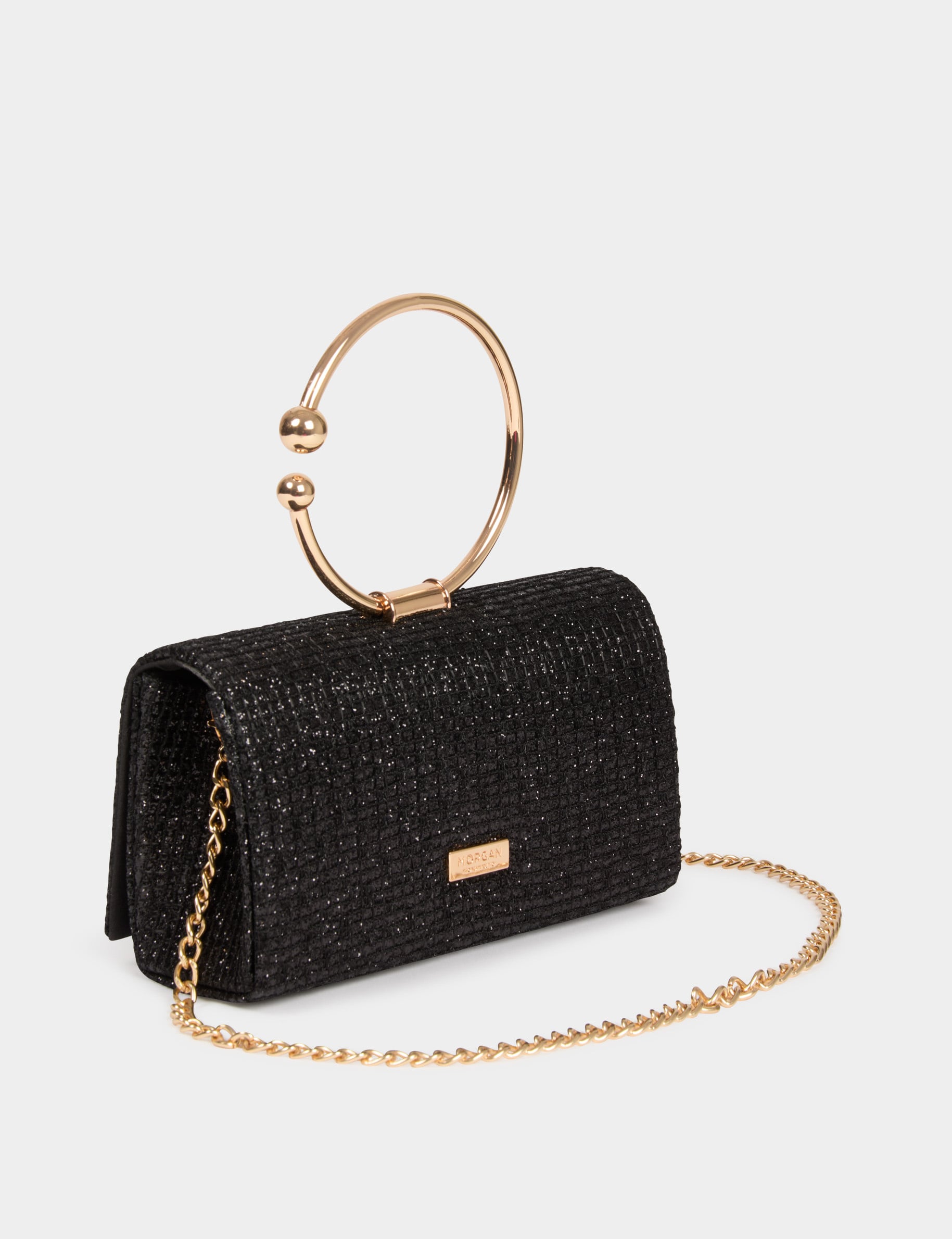 Pochette bijou noir femme
