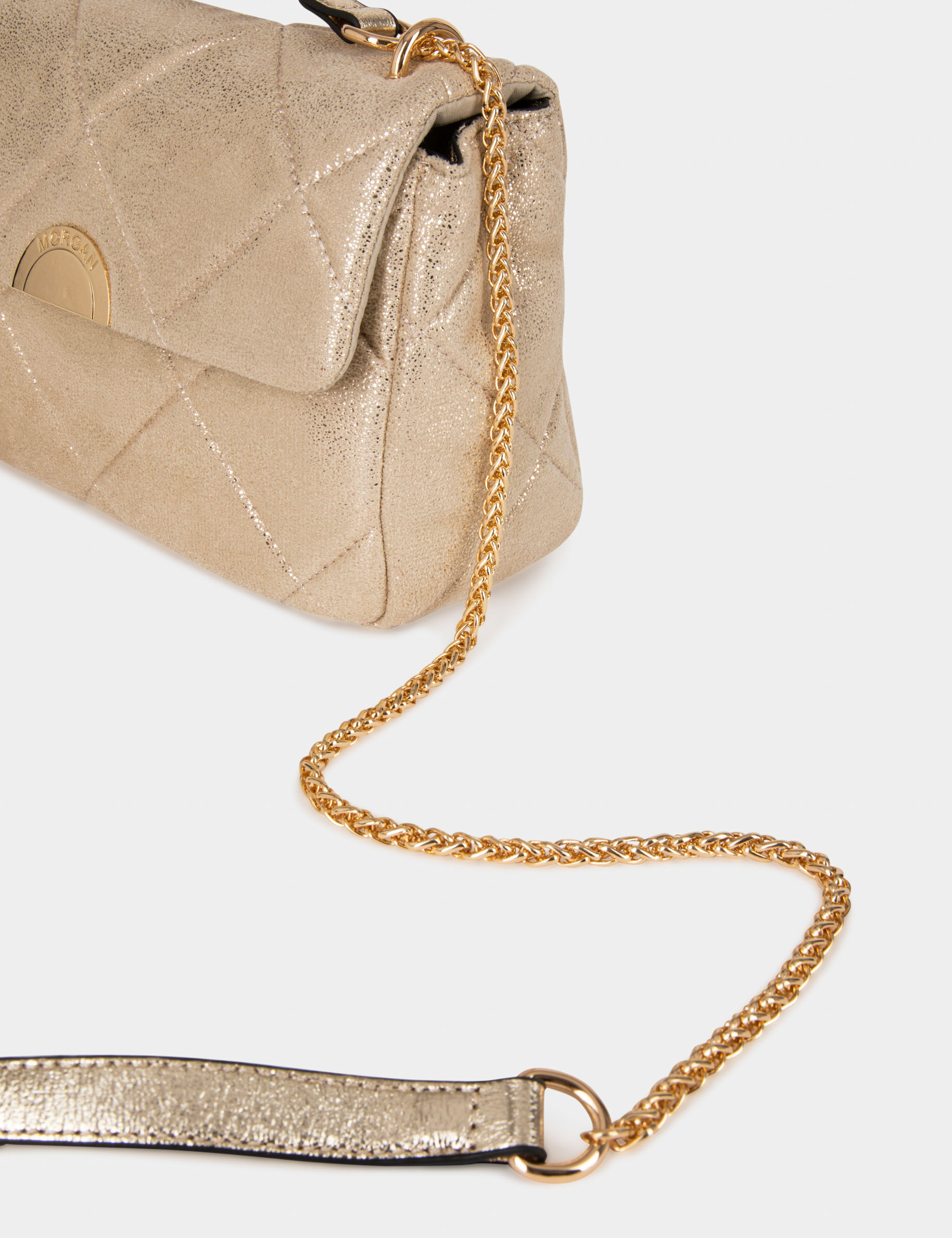 Sac pochette matelassé métallisé dore femme Sac pochette matelassé métallisé dore femme