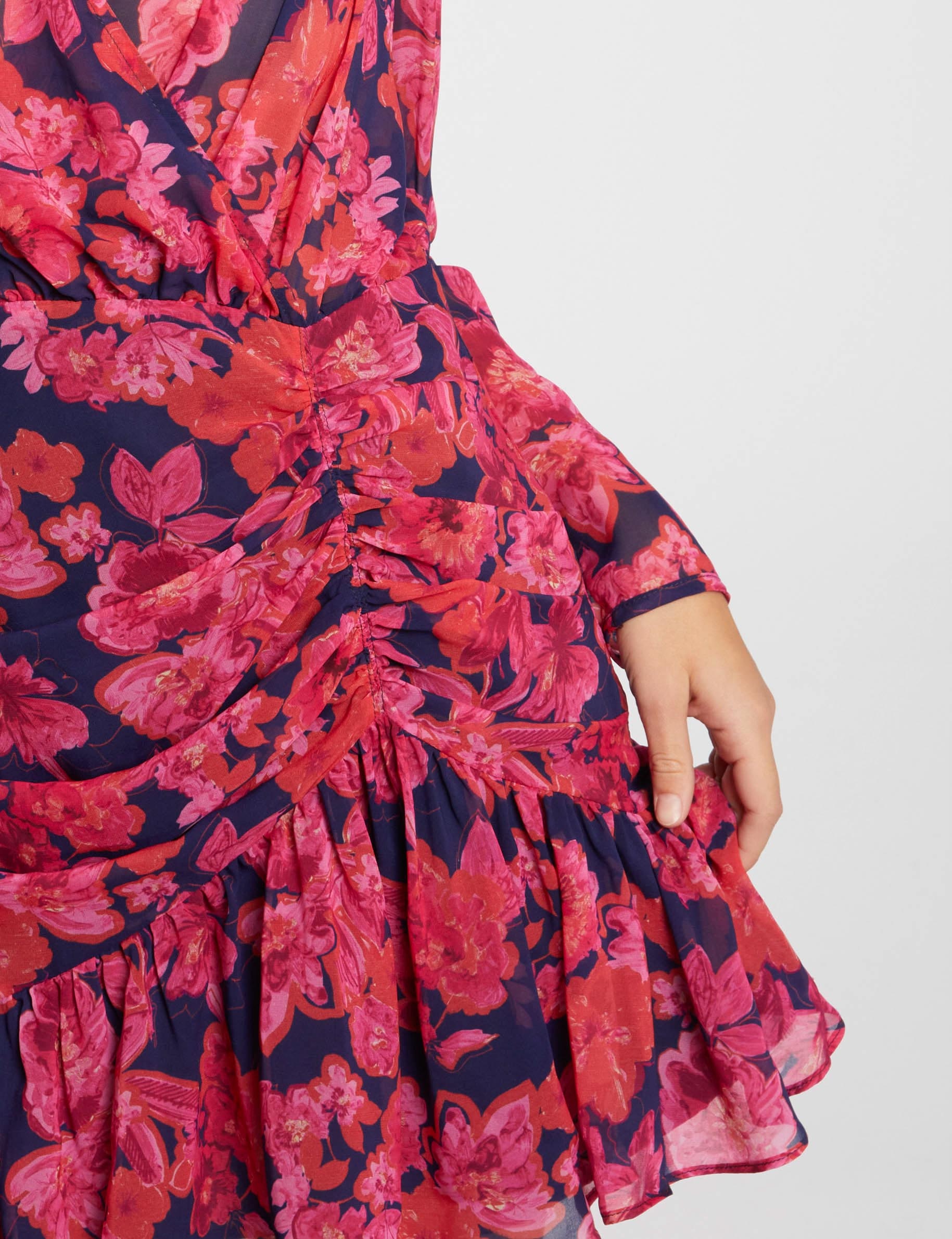Robe clearance courte froncée