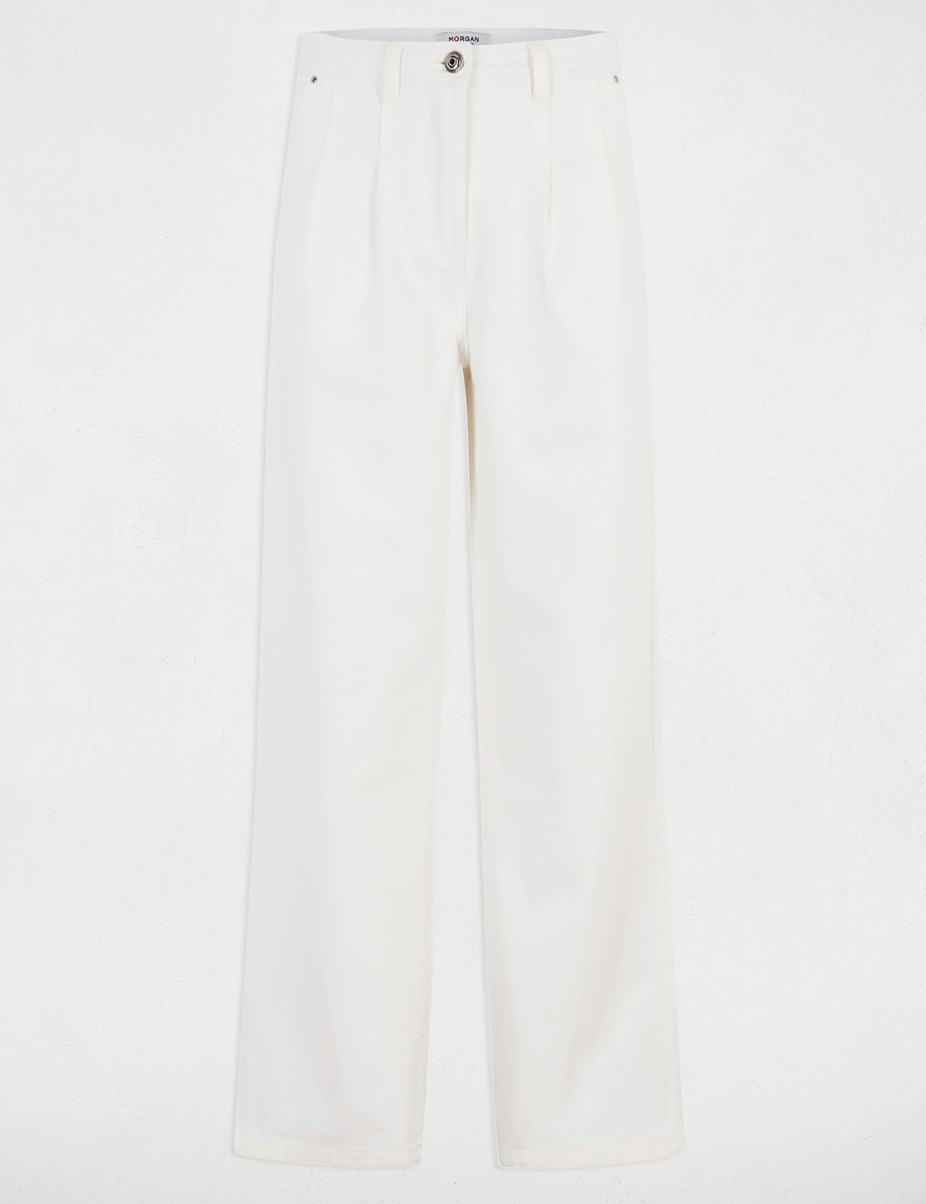 jeans large taille haute blanc femme Jeans large taille haute blanc femme