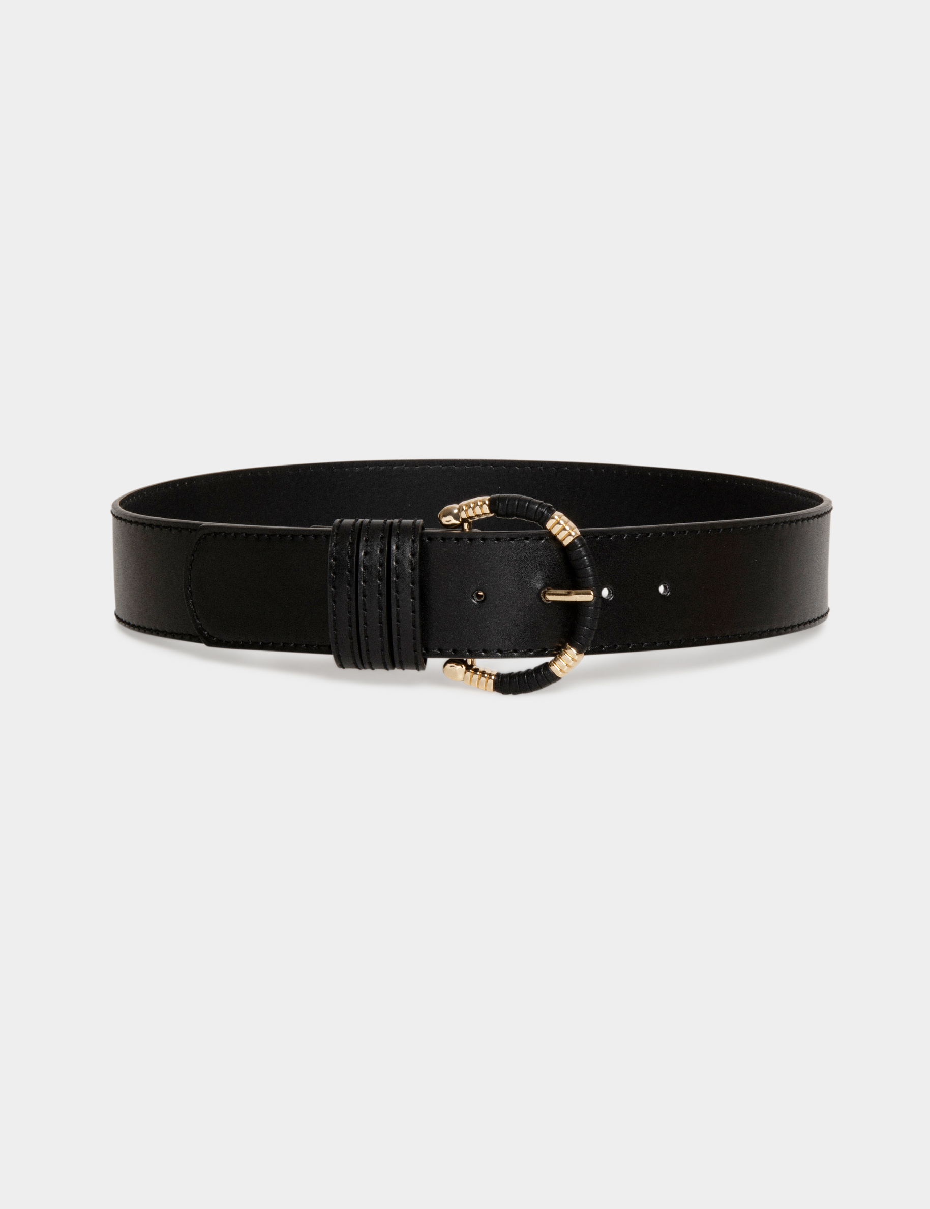 ceinture boucle enveloppee noir femme Ceinture boucle enveloppée noir femme