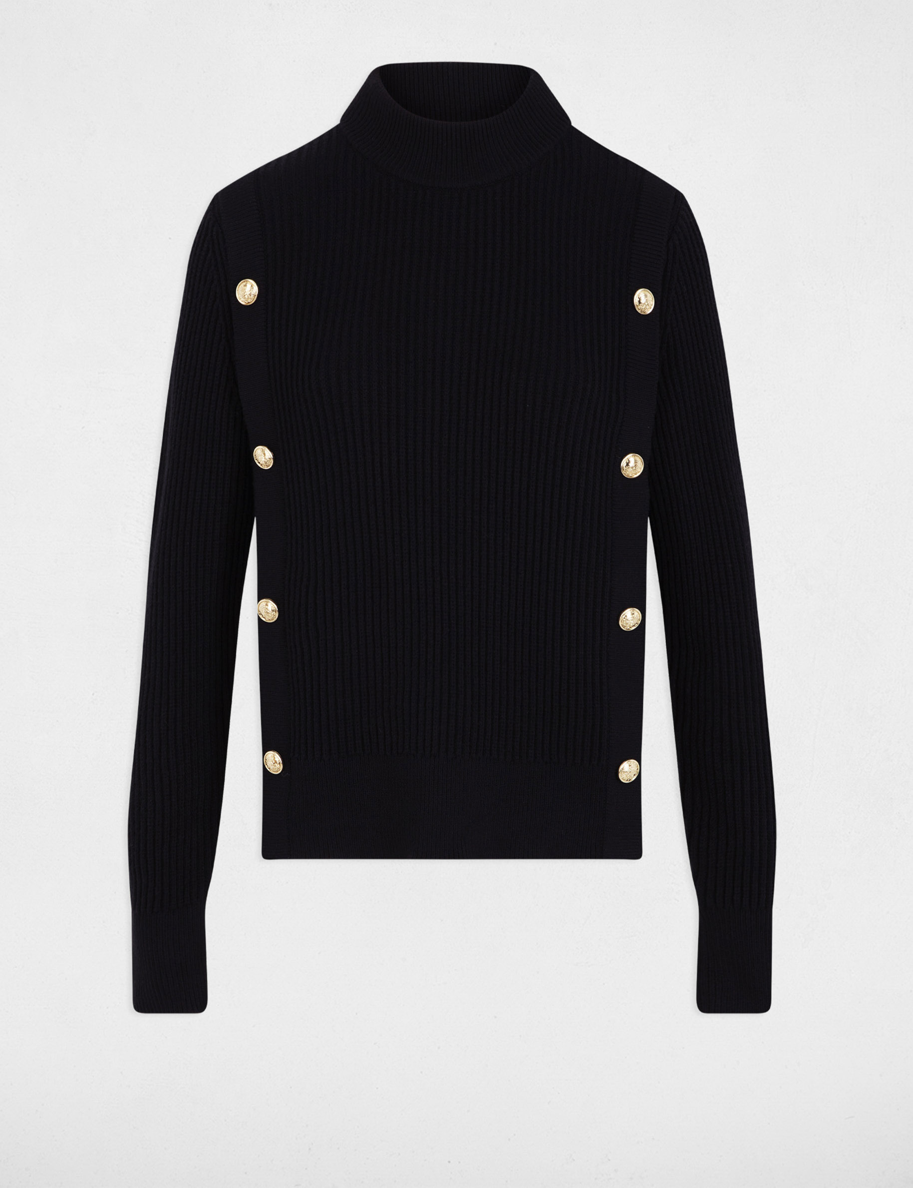 Sweater Pull Noir Femme Court Pull Manches Courtes Noir Femme